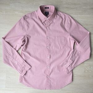 J Crew Mens Flex Washed Light Pink Shirt S
